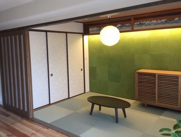 和室、欄間、琉球畳